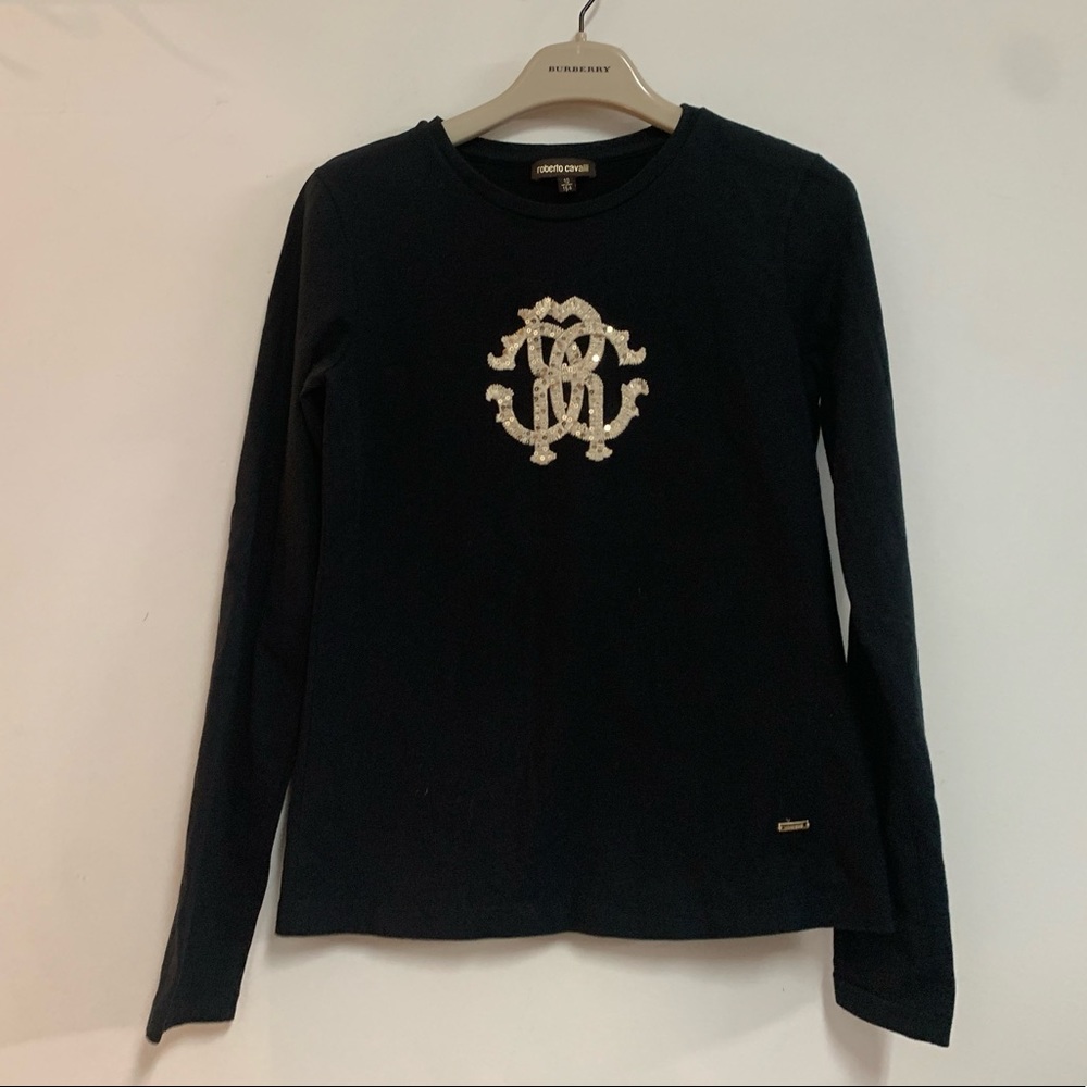 Roberto Cavalli gold sequenced jersey